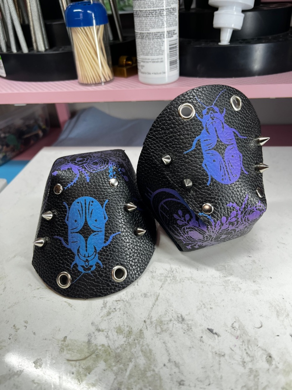 Custom Roller Skate Toe Guards Moon Beetle - Picture 6 of 14